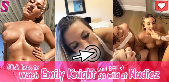 Emily Knight, busty blonde Instagram babe lewds and nudes