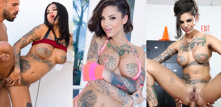 Tattoo Porn Stars Naked - List of inked (tattooed) Pornstars on Social Media!