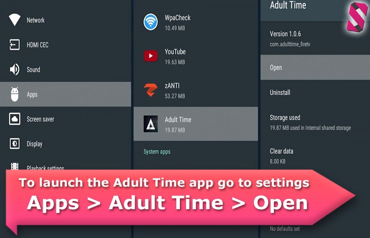 Installation guide - Adult Time app on Android TV box