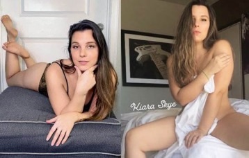 Pornstar Kiara Skye on social media