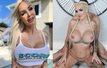 Pornstar Blondie Bombshell on social media