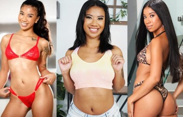 Pornstar Ameena Green on social media