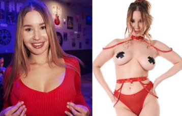Pornstar Amalia Davis on social media
